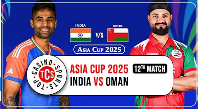 India vs Oman – Asia Cup 2025 Banner