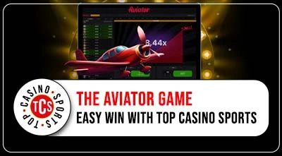 Aviator Game at Top Casino Sports Banner